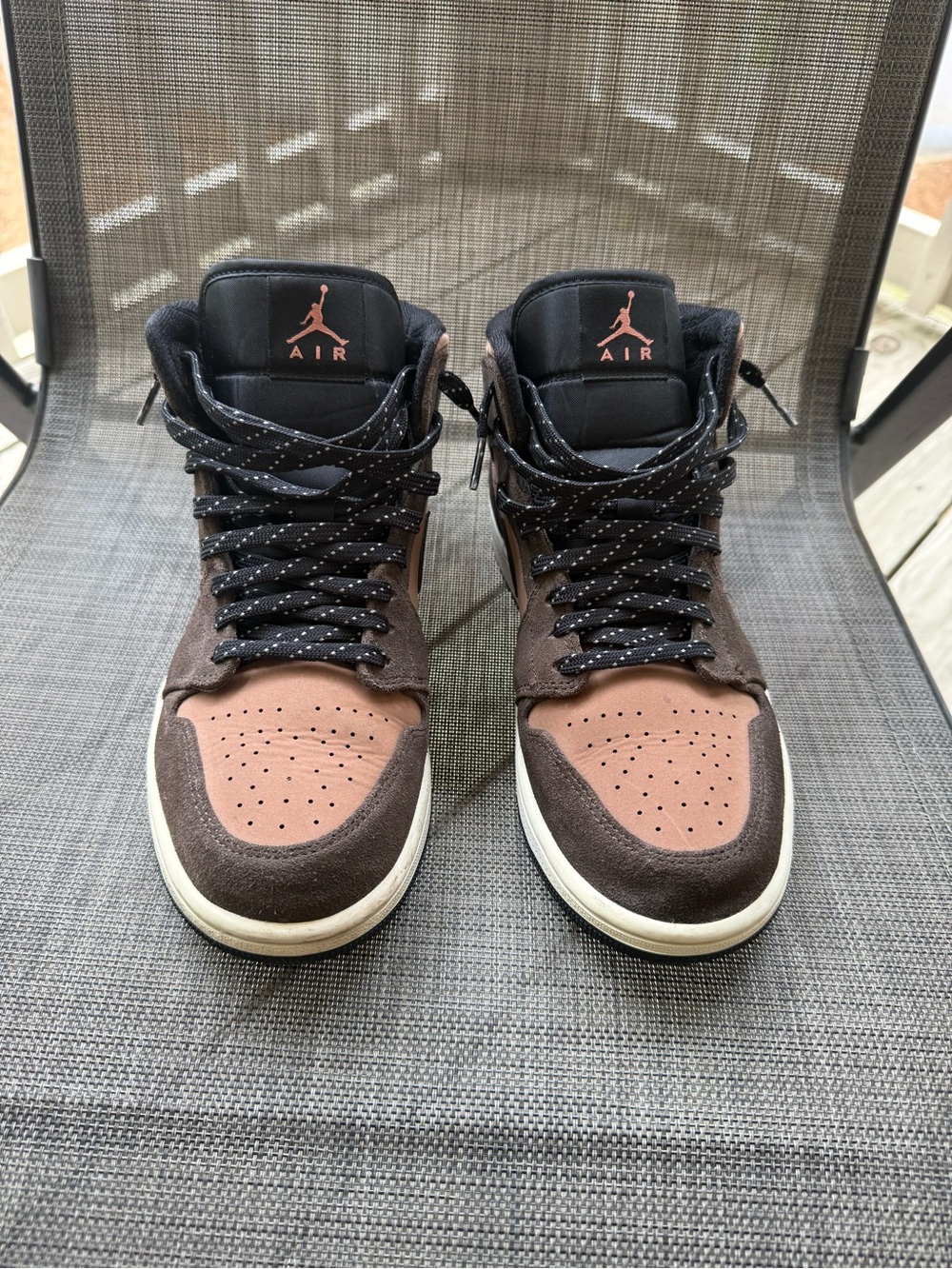 Nike Jordan 1 High Brown and Black Men's Sneakers